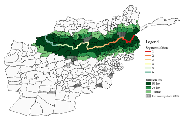 Boundary of ISAF's mandate enlargement to the North
