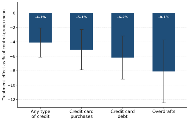 Long-term effects of school financial education on credit usage