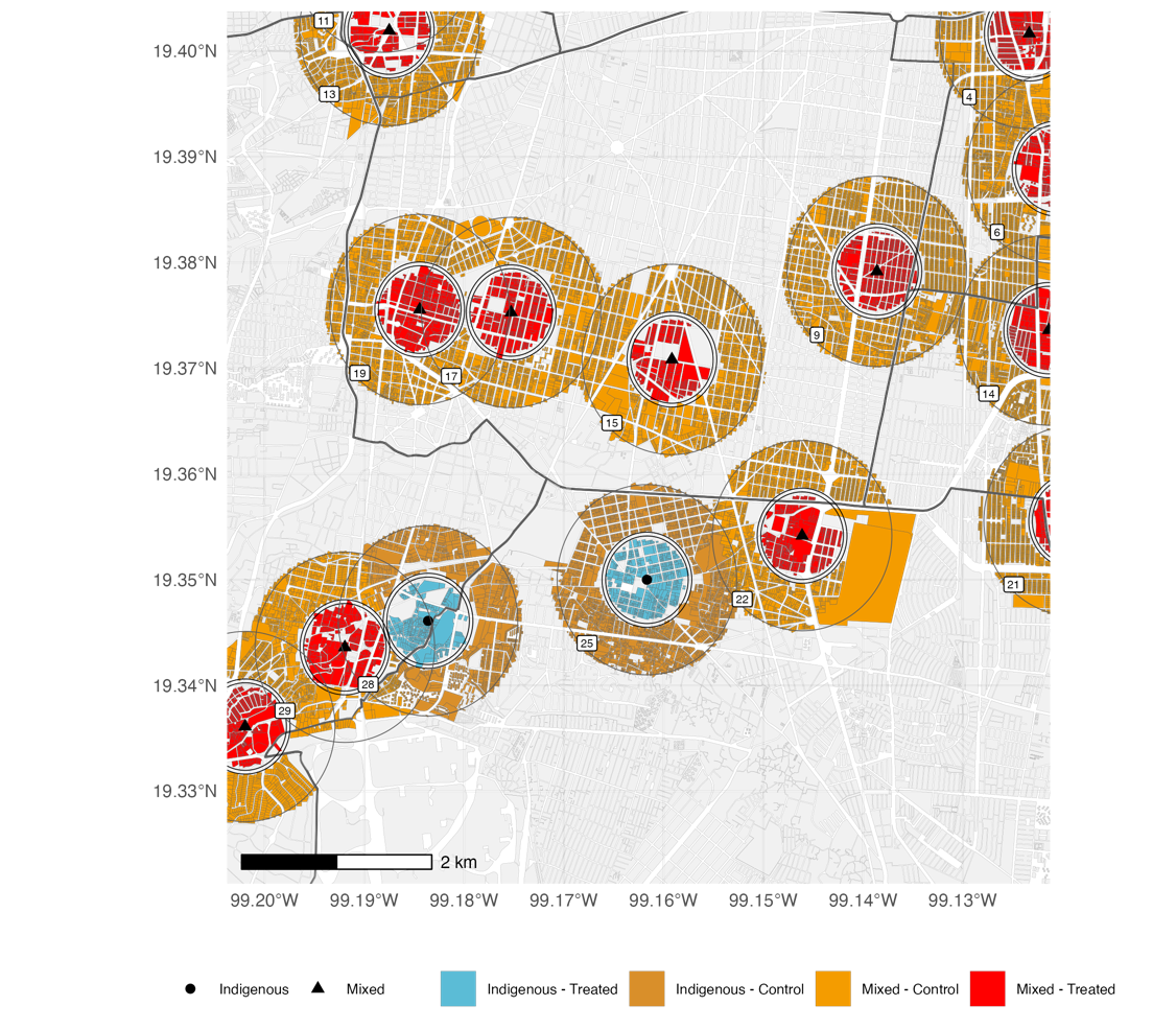 Identification illustration – pueblo locations and fuzzy boundaries