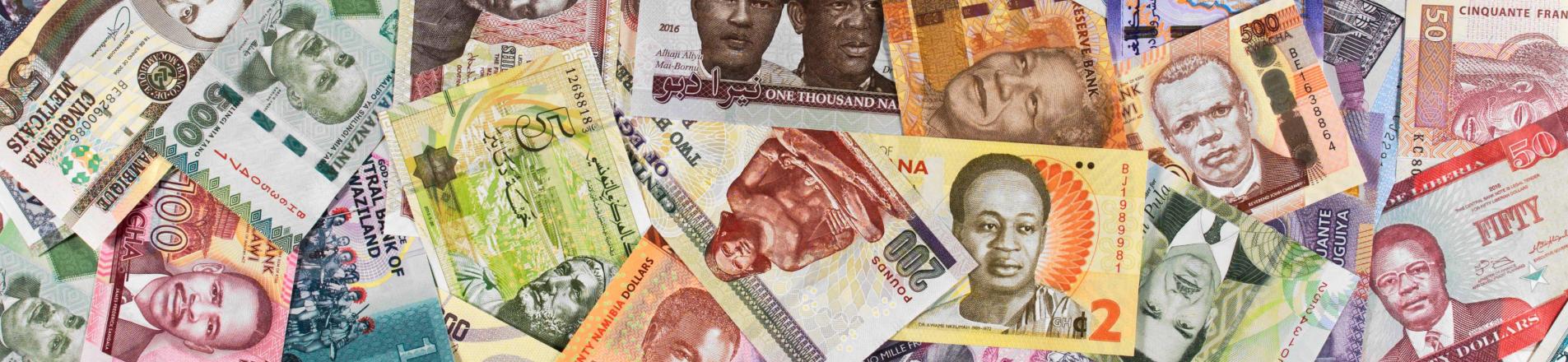 cash from across the world