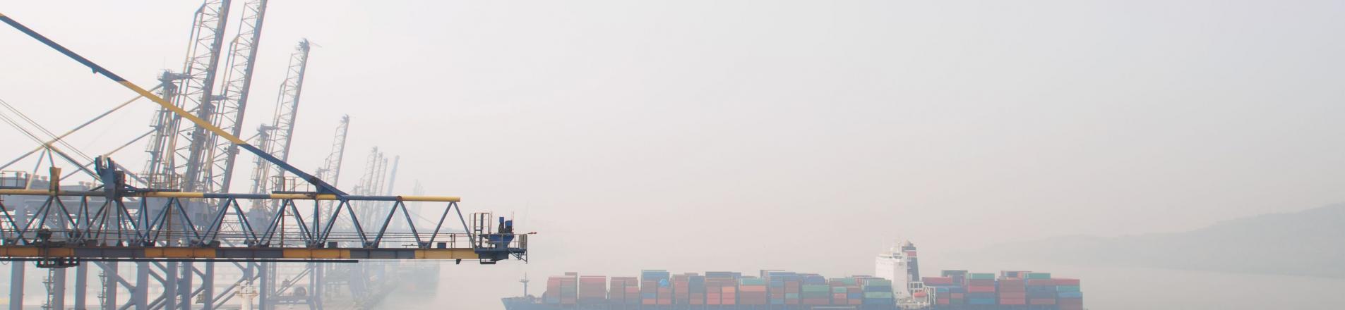 Cargo ship in India