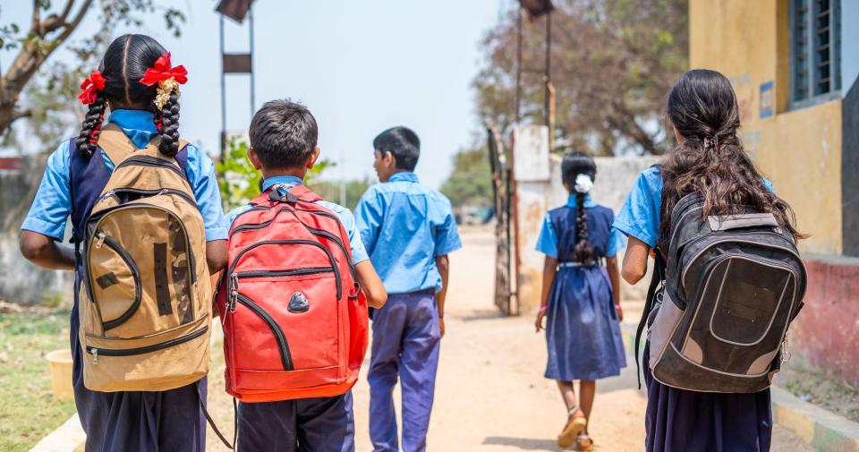 India school-going kids 