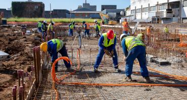 Brazilian construction workers